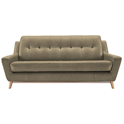 G Plan Vintage The Fifty Three Leather Large 3 Seater Sofa Capri Leather Taupe G Plan Vintage The Fifty Three Leather Large 3 Seater Sofa Capri Leather Taupe